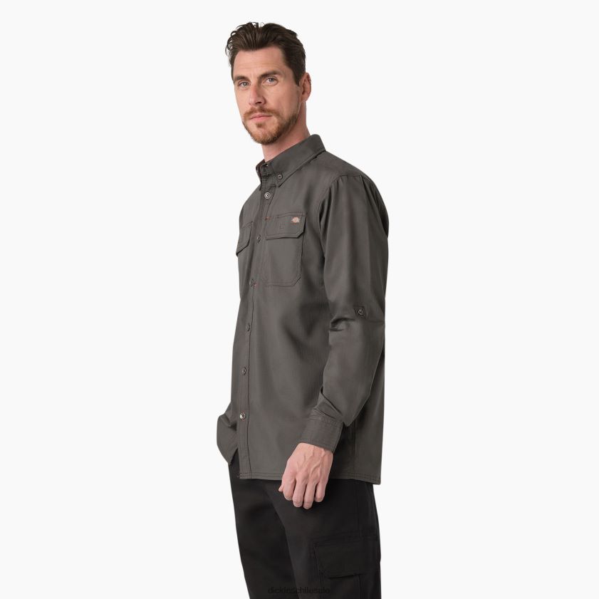 gris pizarra (sl) hombres camiseta duratech ranger ripstop Dickies ropa de trabajo X4H0F690