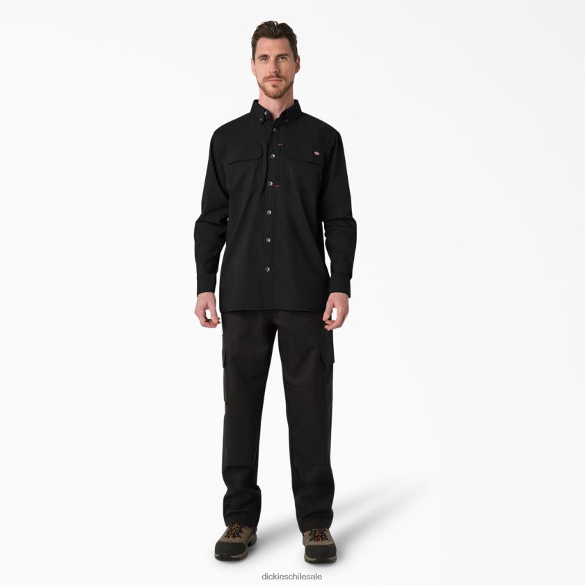 negro (negro) hombres camiseta duratech ranger ripstop Dickies ropa de trabajo X4H0F686