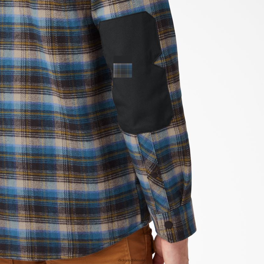 tela escocesa de otoño del sur (b2e) hombres camisa de franela musculosa de peso pesado Dickies ropa de trabajo X4H0F950