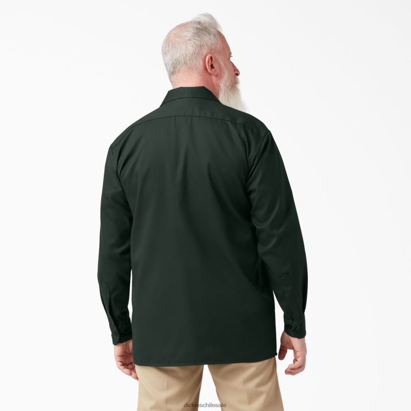 verde cazador (gh) hombres camisa de trabajo de manga larga Dickies ropa de trabajo X4H0F562