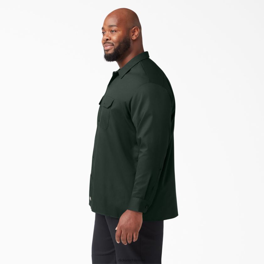 verde cazador (gh) hombres camisa de trabajo de manga larga Dickies ropa de trabajo X4H0F562