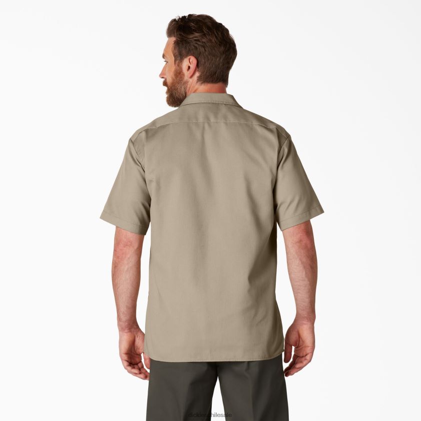 arena del desierto (ds) hombres camisa de trabajo de manga corta Dickies ropa de trabajo X4H0F490
