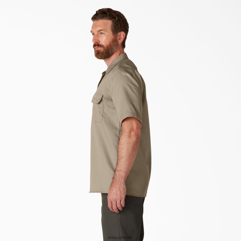 arena del desierto (ds) hombres camisa de trabajo de manga corta Dickies ropa de trabajo X4H0F490
