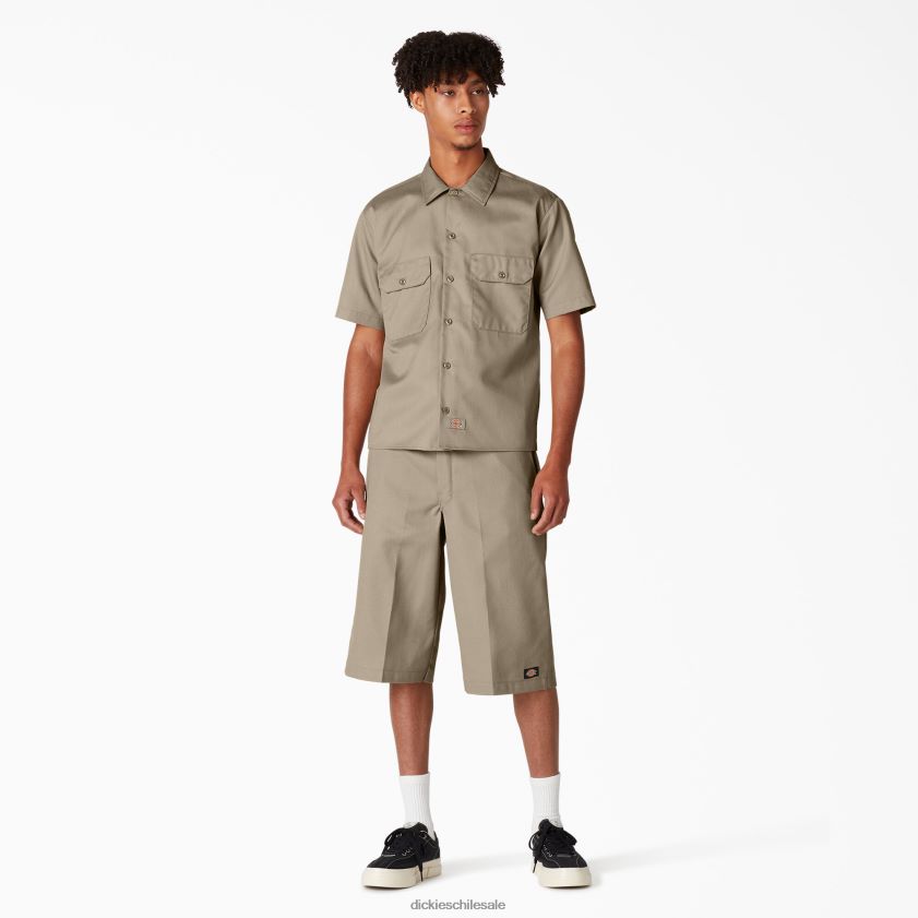 arena del desierto (ds) hombres camisa de trabajo de manga corta Dickies ropa de trabajo X4H0F490
