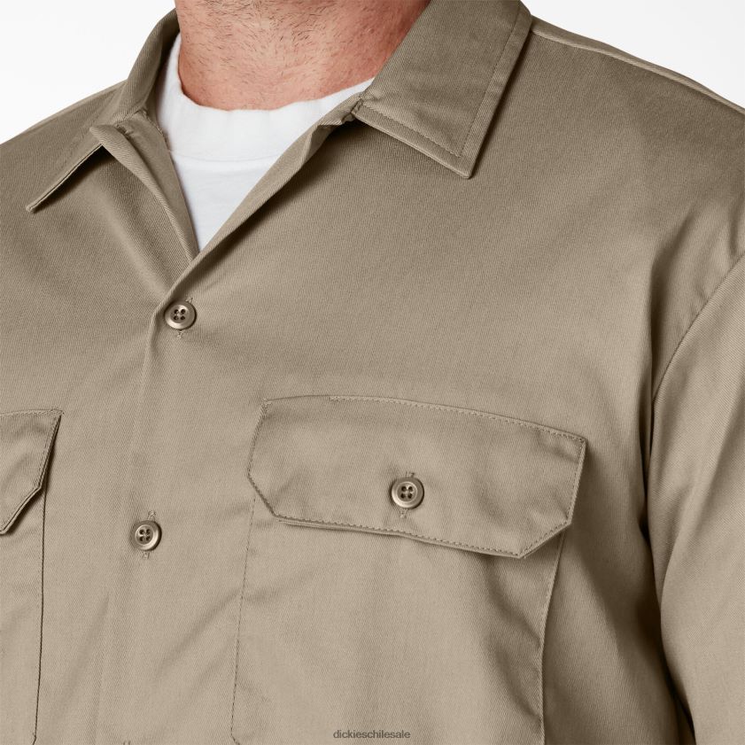 arena del desierto (ds) hombres camisa de trabajo de manga corta Dickies ropa de trabajo X4H0F490