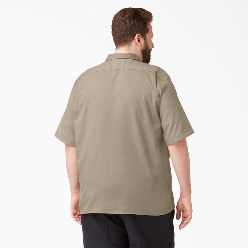 arena del desierto (ds) hombres camisa de trabajo de manga corta con corte holgado Dickies ropa de trabajo X4H0F599