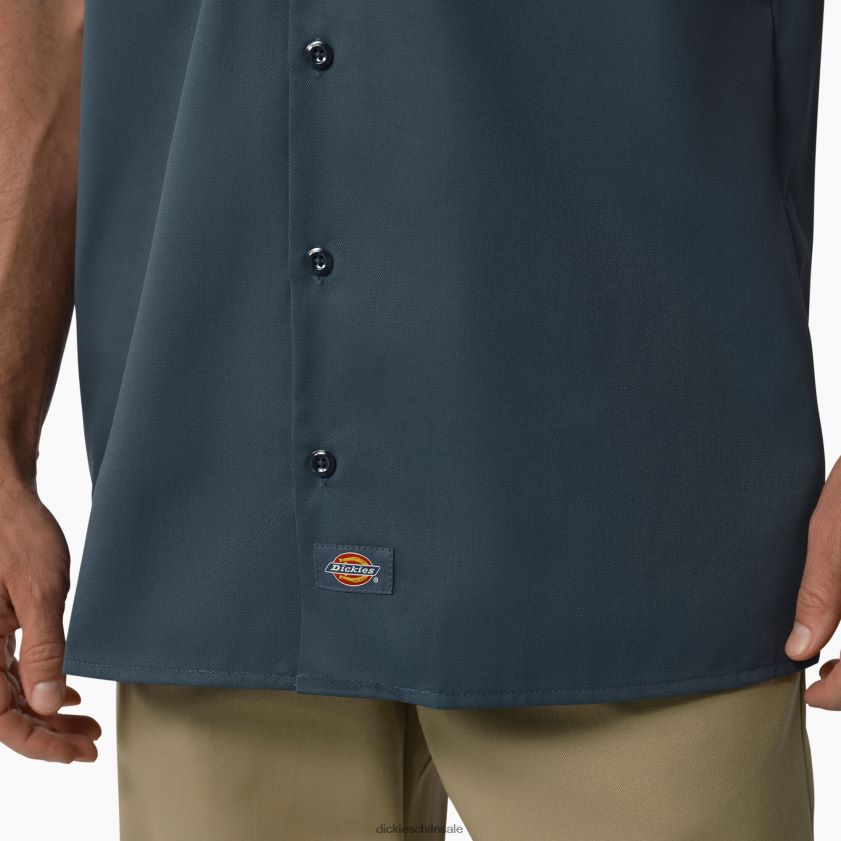 azul de la fuerza aérea (af) hombres camisa de trabajo de manga corta Dickies ropa de trabajo X4H0F485