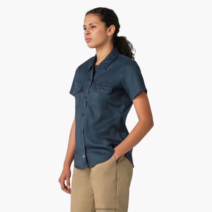azul de la fuerza aérea (asl) mujer 574 camisa de trabajo original Dickies ropa de trabajo X4H0F1530