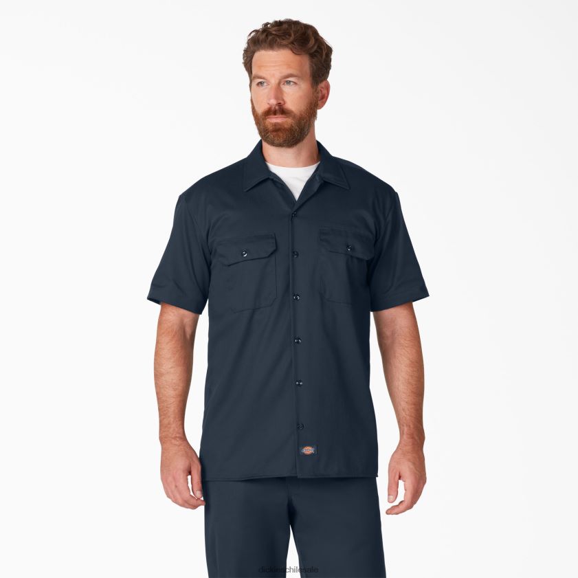 azul marino oscuro (dn) hombres camisa de trabajo de manga corta Dickies ropa de trabajo X4H0F489 azul marino oscuro (dn) hombres camisa de trabajo de manga corta Dickies ropa de trabajo X4H0F489