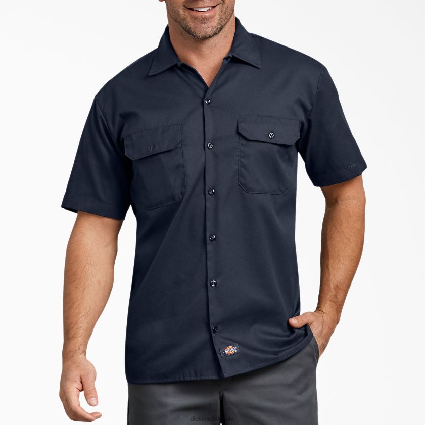 azul marino oscuro (dn) hombres camisa de trabajo de manga corta con corte holgado Dickies ropa de trabajo X4H0F598 azul marino oscuro (dn) hombres camisa de trabajo de manga corta con corte holgado Dickies ropa de trabajo X4H0F598