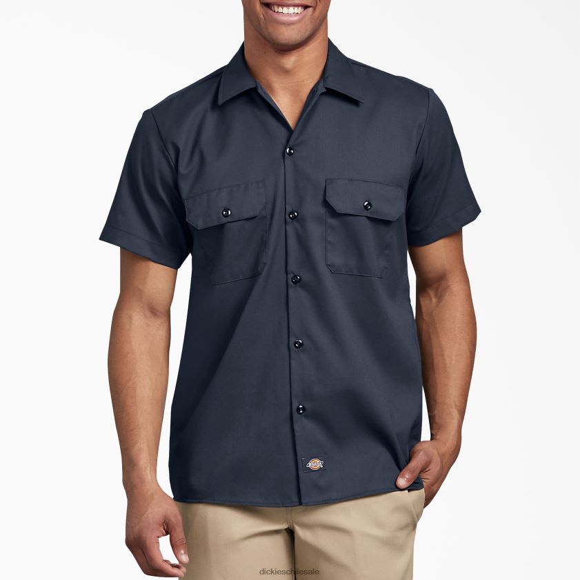 azul marino oscuro (dn) hombres camisa de trabajo slim fit manga corta Dickies ropa de trabajo X4H0F629 azul marino oscuro (dn) hombres camisa de trabajo slim fit manga corta Dickies ropa de trabajo X4H0F629