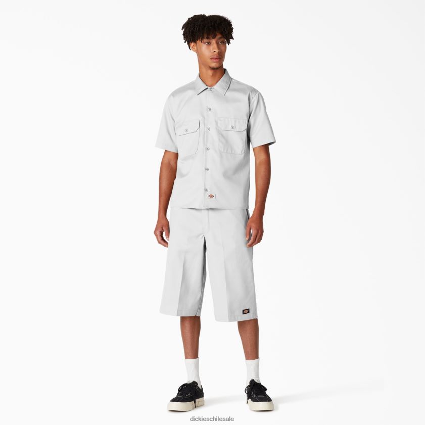blanco (wh) hombres camisa de trabajo de manga corta Dickies ropa de trabajo X4H0F502