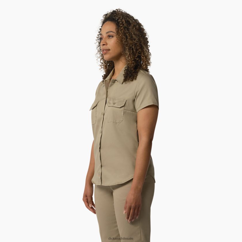 caqui militar (ksh) mujer 574 camisa de trabajo original Dickies ropa de trabajo X4H0F1533