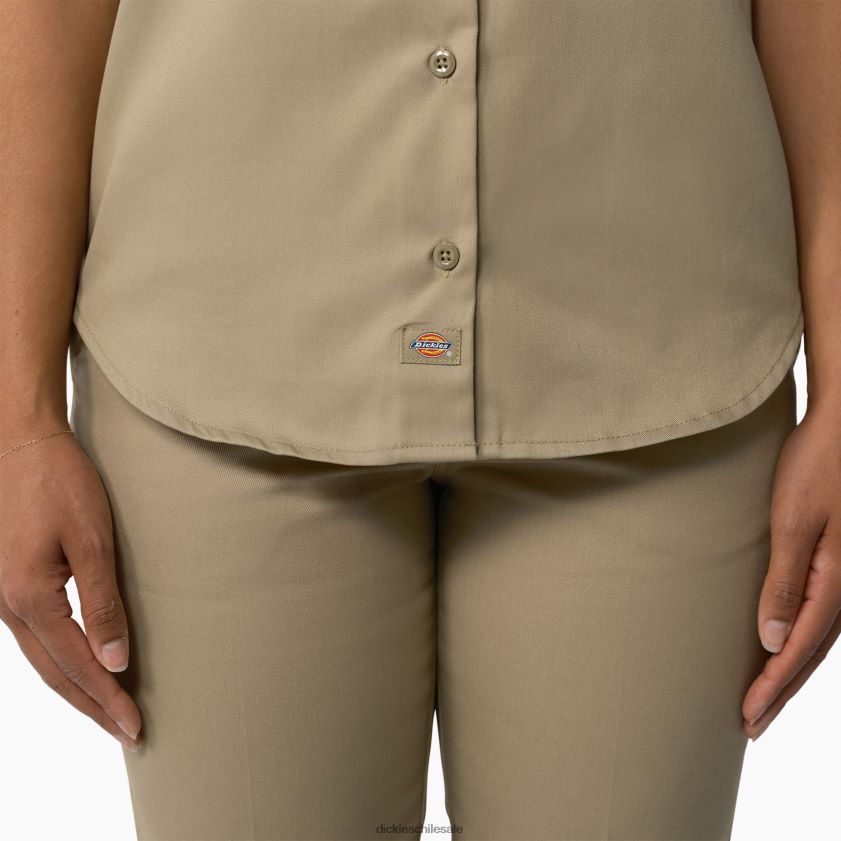 caqui militar (ksh) mujer 574 camisa de trabajo original Dickies ropa de trabajo X4H0F1533