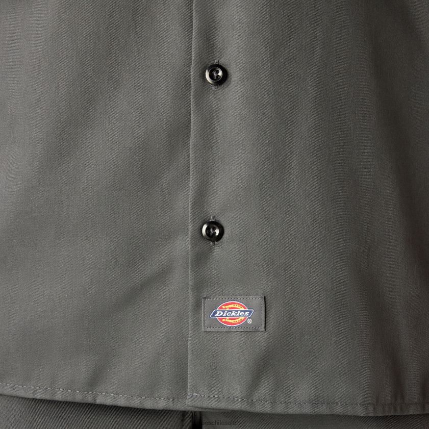gris carbón (ch) hombres camisa de trabajo de manga corta Dickies ropa de trabajo X4H0F487