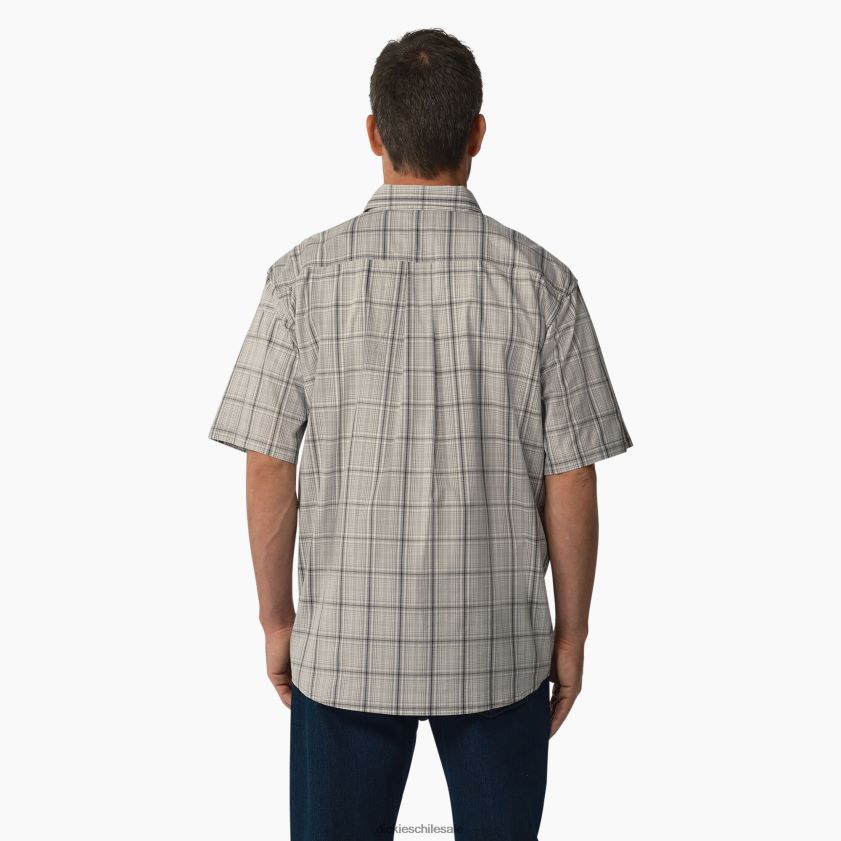 humo backland pradera plaid (a1a) hombres camisa tejida de manga corta Dickies ropa de trabajo X4H0F623