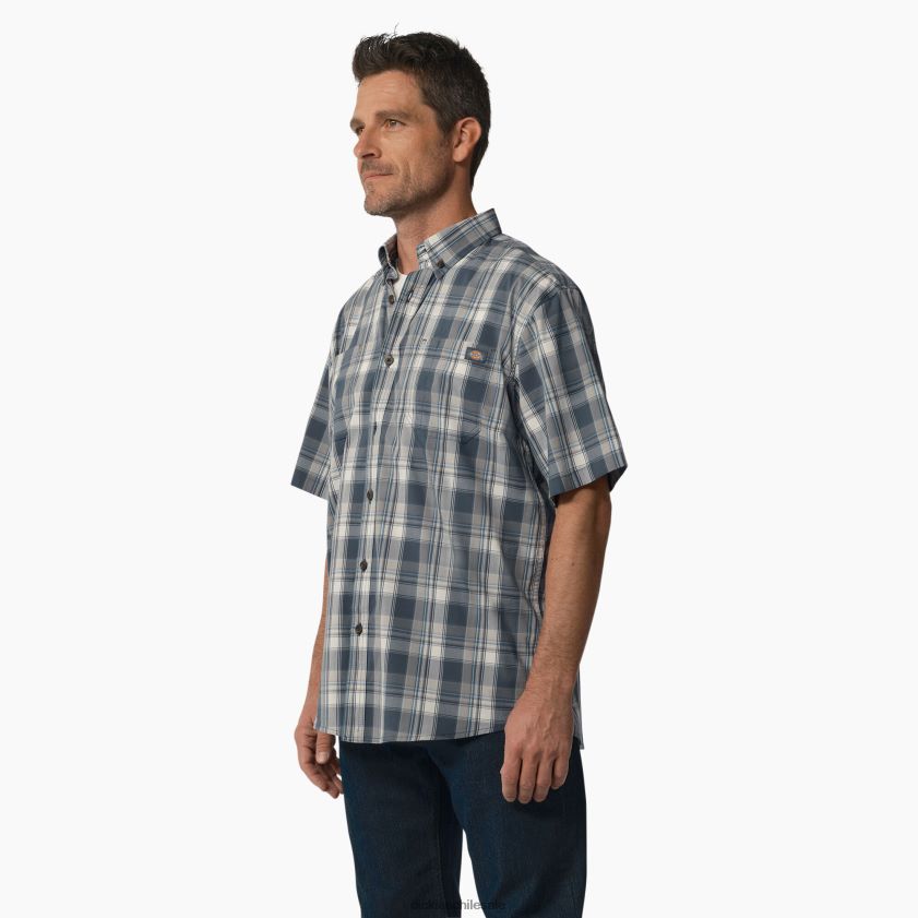llanuras altas de la fuerza aérea azul (b1j) hombres camisa tejida de manga corta Dickies ropa de trabajo X4H0F625