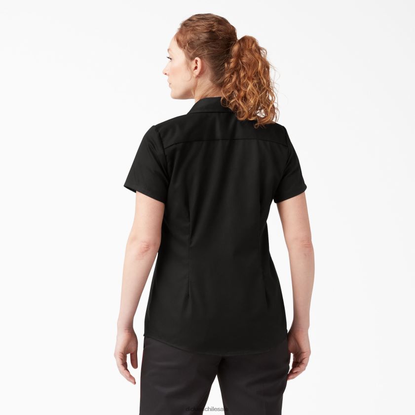 negro (bsk) mujer 574 camisa de trabajo original Dickies ropa de trabajo X4H0F1532