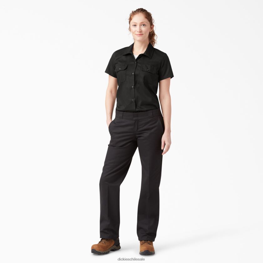 negro (bsk) mujer 574 camisa de trabajo original Dickies ropa de trabajo X4H0F1532