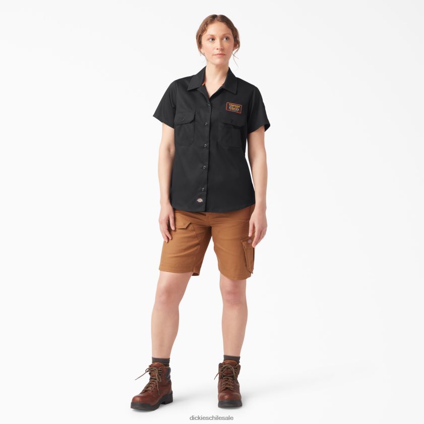 negro (negro) mujer camisa traeger ultimate grilling Dickies ropa de trabajo X4H0F2156
