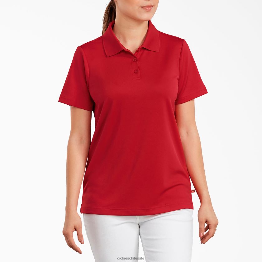 rojo manzana (lr) mujer polo de rendimiento Dickies ropa de trabajo X4H0F2020