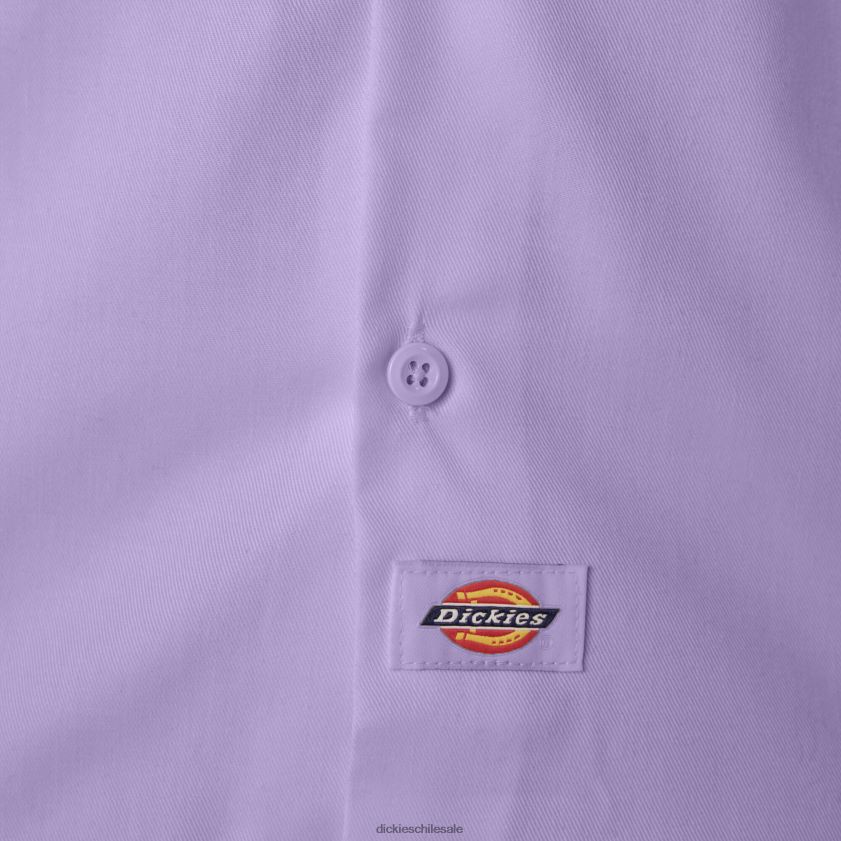 rosa morada (ur2) hombres camisa de trabajo de manga corta Dickies ropa de trabajo X4H0F501