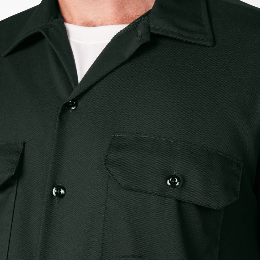verde cazador (gh) hombres camisa de trabajo de manga corta Dickies ropa de trabajo X4H0F493