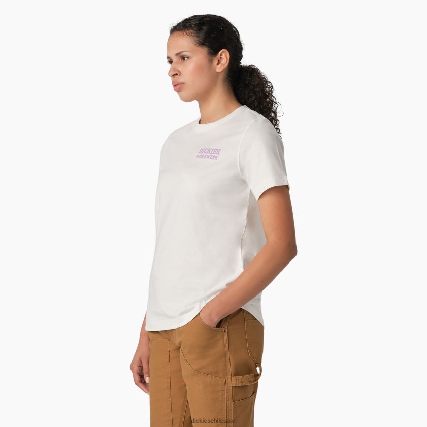 blanco (wh) mujer camiseta gráfica de ropa de trabajo pesada Dickies ropa de trabajo X4H0F2119