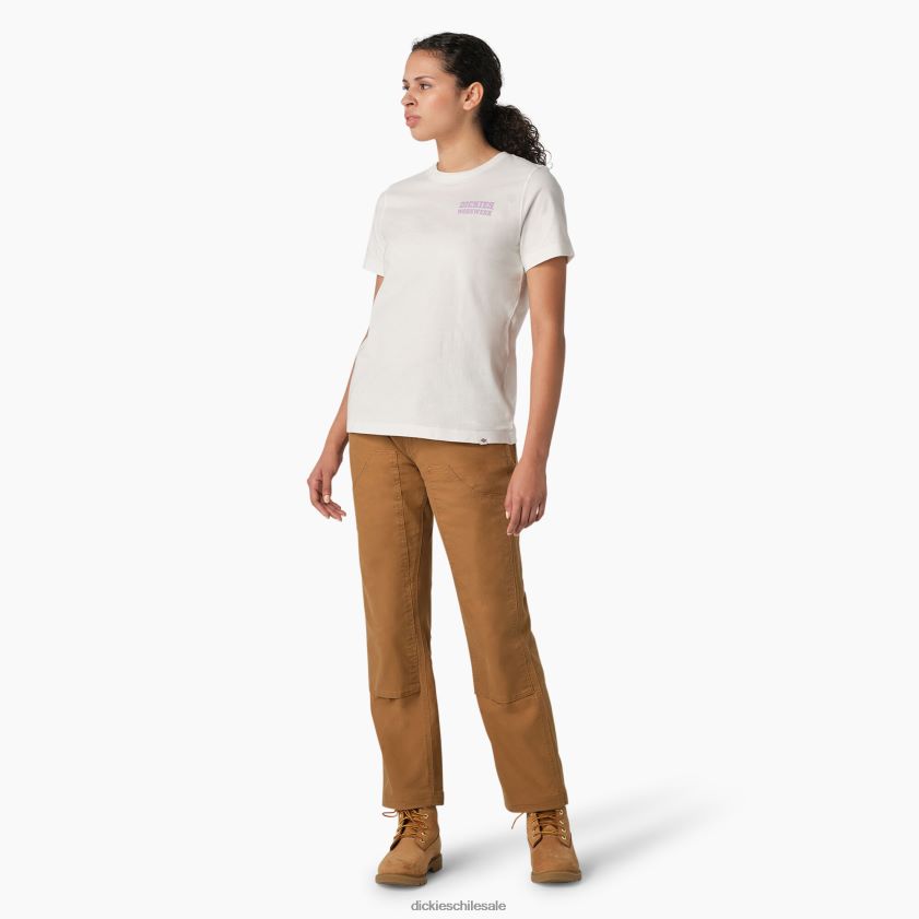 blanco (wh) mujer camiseta gráfica de ropa de trabajo pesada Dickies ropa de trabajo X4H0F2119