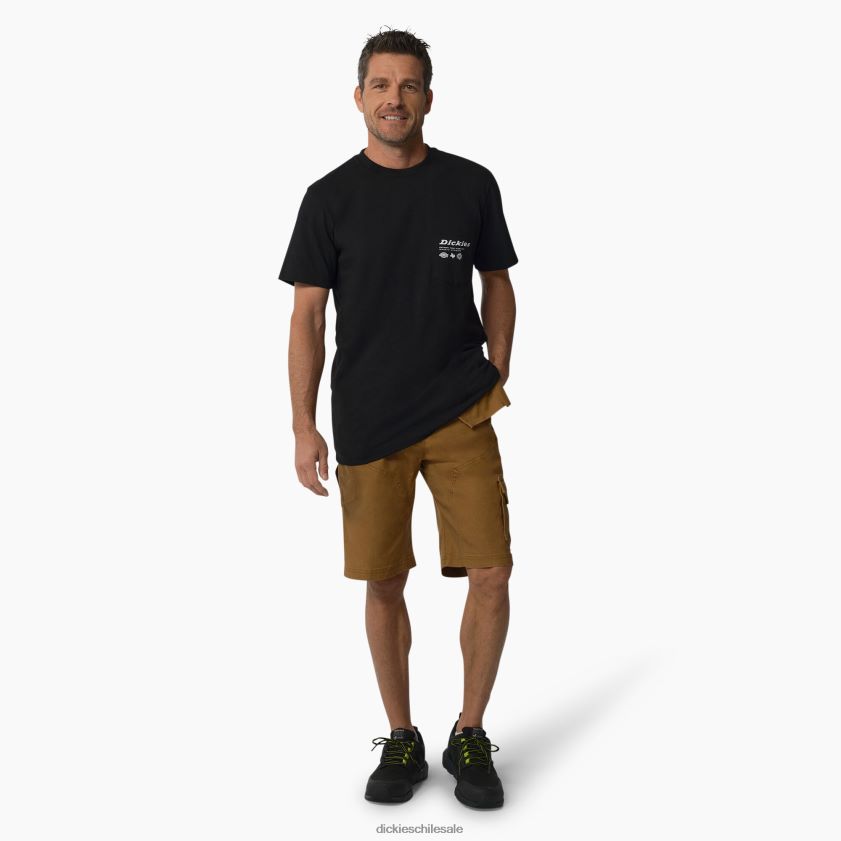 negro (b25) hombres unidos por el trabajo camiseta gráfica Dickies ropa de trabajo X4H0F880