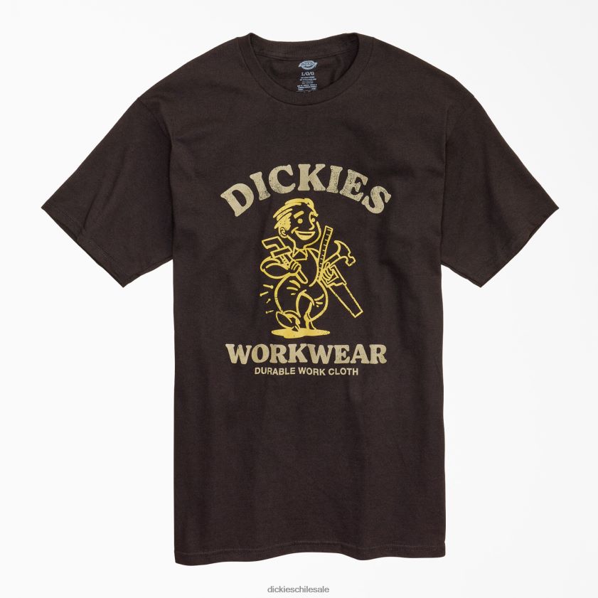 negro (kbk) hombres playera gráfica de tela de trabajo duradera Dickies ropa de trabajo X4H0F910