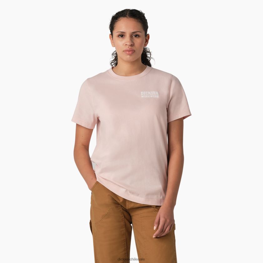 rosa loto (lo2) mujer camiseta gráfica de ropa de trabajo pesada Dickies ropa de trabajo X4H0F2118