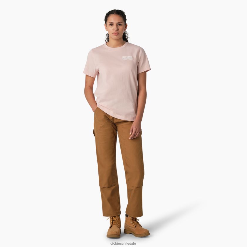 rosa loto (lo2) mujer camiseta gráfica de ropa de trabajo pesada Dickies ropa de trabajo X4H0F2118