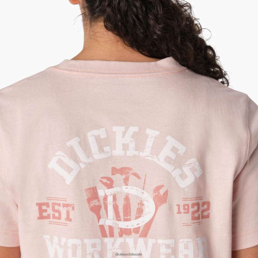rosa loto (lo2) mujer camiseta gráfica de ropa de trabajo pesada Dickies ropa de trabajo X4H0F2118