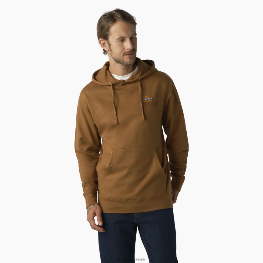 pato marrón (bd) hombres sudadera con capucha y estampado Heritage Workwear Dickies ropa de trabajo X4H0F1180 pato marrón (bd) hombres sudadera con capucha y estampado Heritage Workwear Dickies ropa de trabajo X4H0F1180