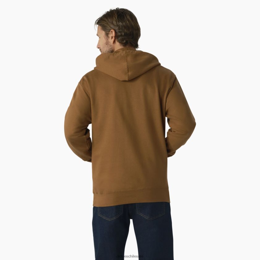 pato marrón (bd) hombres sudadera con capucha y estampado Heritage Workwear Dickies ropa de trabajo X4H0F1180