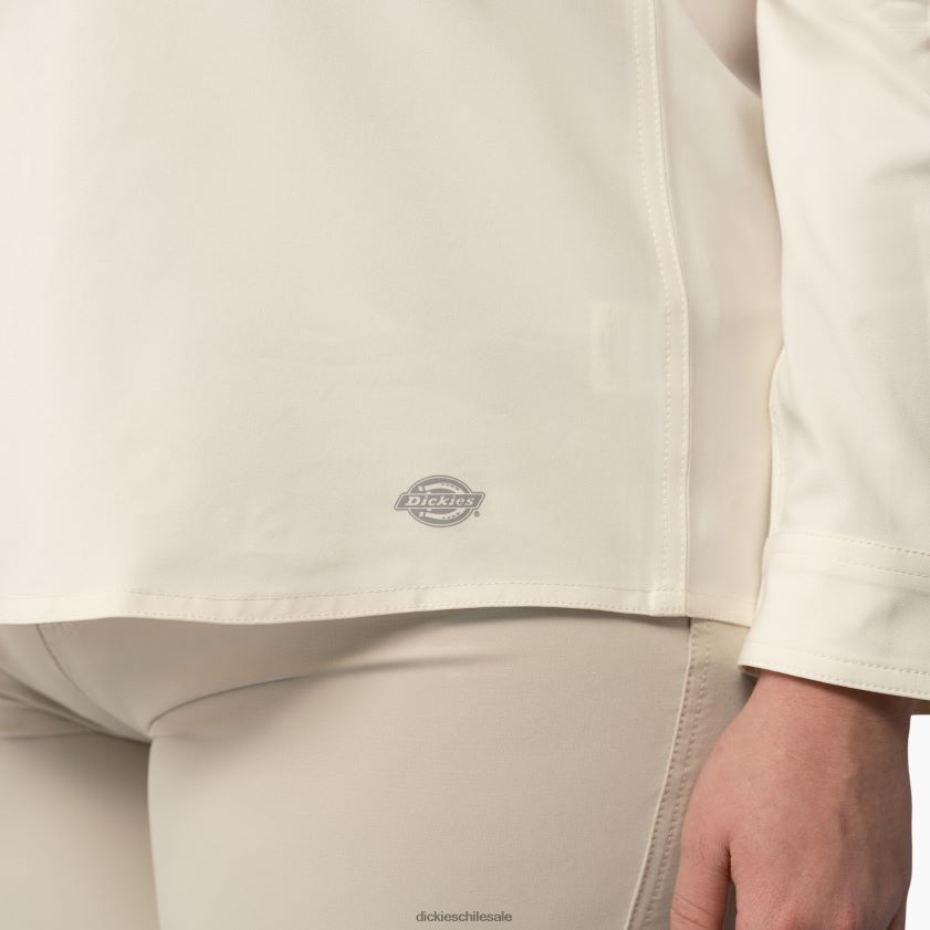 blanco antiguo (adw) mujer además de una camisa de trabajo refrescante con lengüeta enrollable Dickies ropa de trabajo X4H0F1682