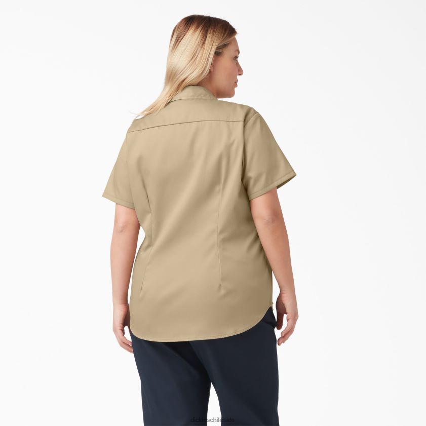 caqui militar (ksh) mujer más 574 camisa de trabajo original Dickies ropa de trabajo X4H0F1538