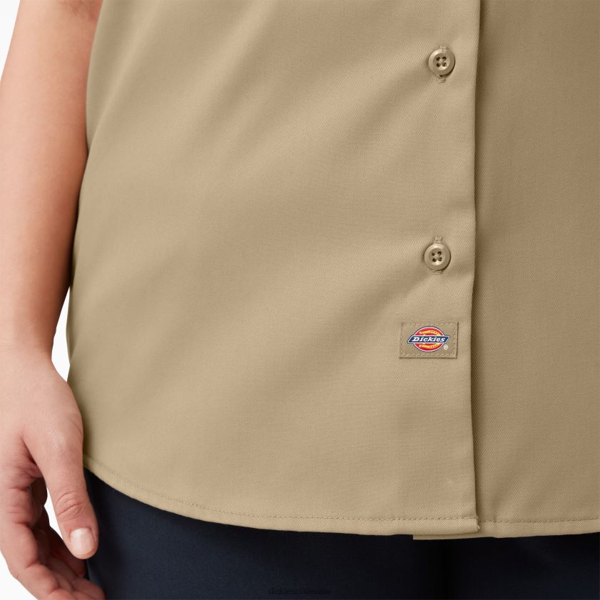 caqui militar (ksh) mujer más 574 camisa de trabajo original Dickies ropa de trabajo X4H0F1538