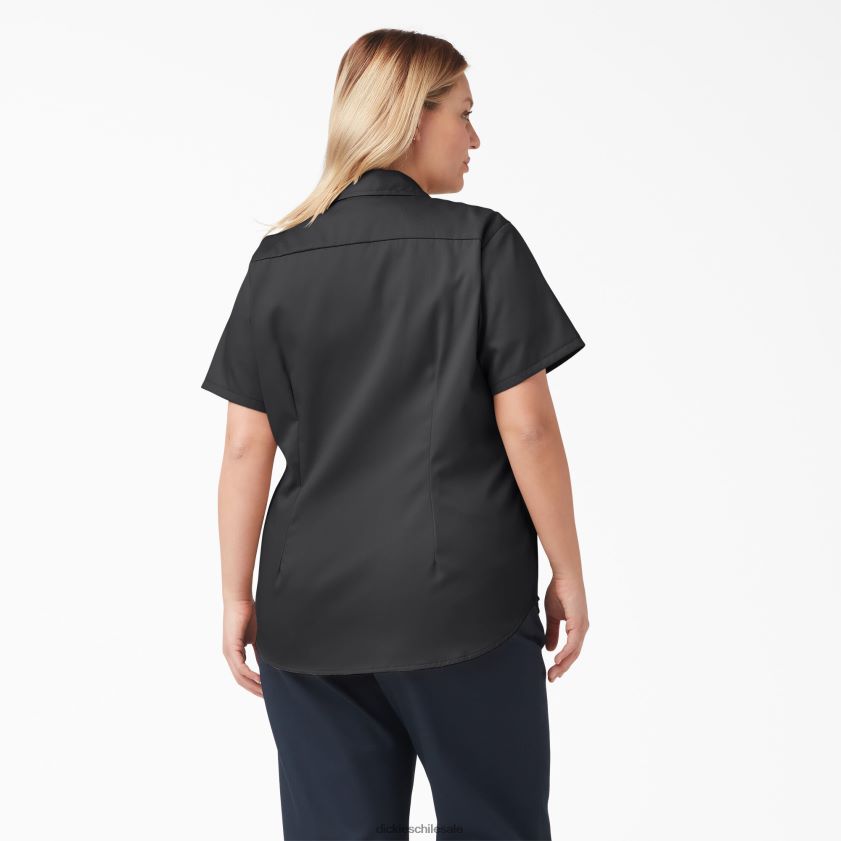 negro (bsk) mujer más 574 camisa de trabajo original Dickies ropa de trabajo X4H0F1537
