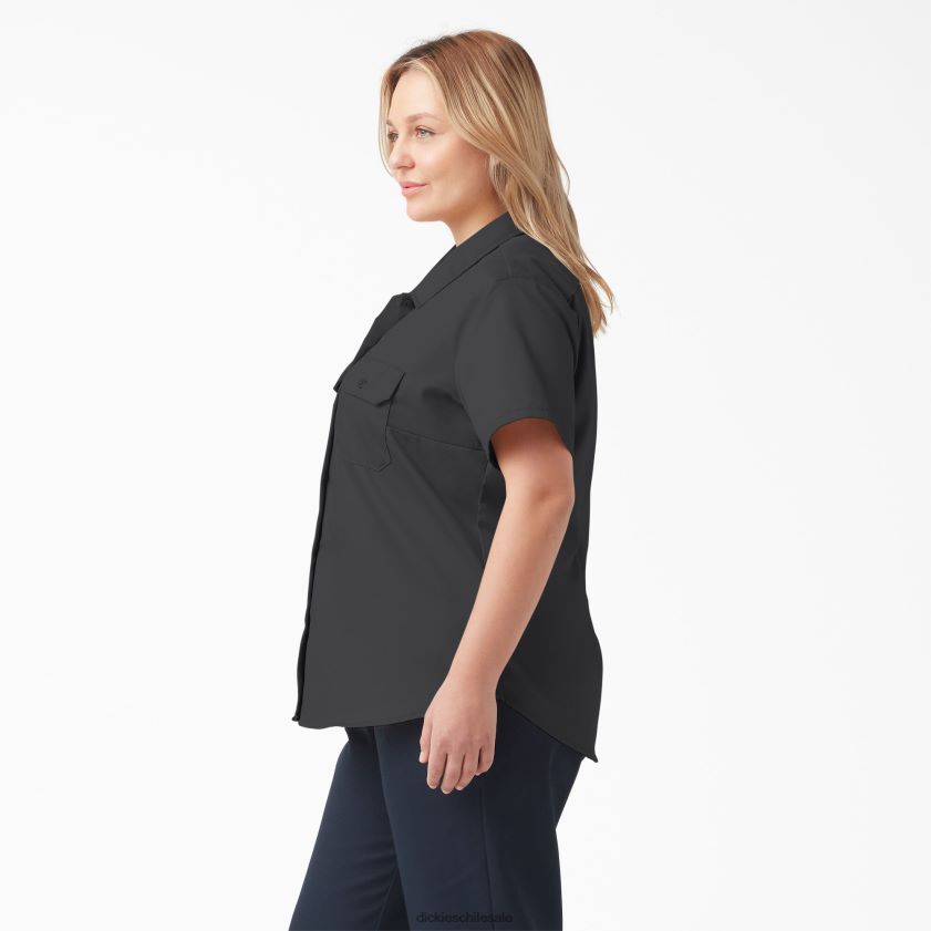 negro (bsk) mujer más 574 camisa de trabajo original Dickies ropa de trabajo X4H0F1537