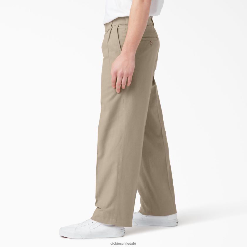 arena del desierto (ds) hombres pantalones plisados ​​chatom Dickies vestir X4H0F276