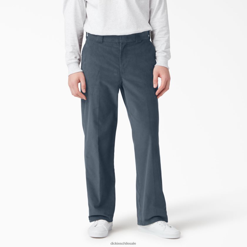 azul de la fuerza aérea (af) hombres pantalones de pana con frente plano Dickies vestir X4H0F256