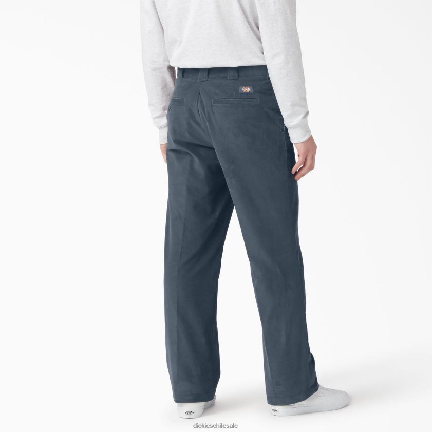 azul de la fuerza aérea (af) hombres pantalones de pana con frente plano Dickies vestir X4H0F256