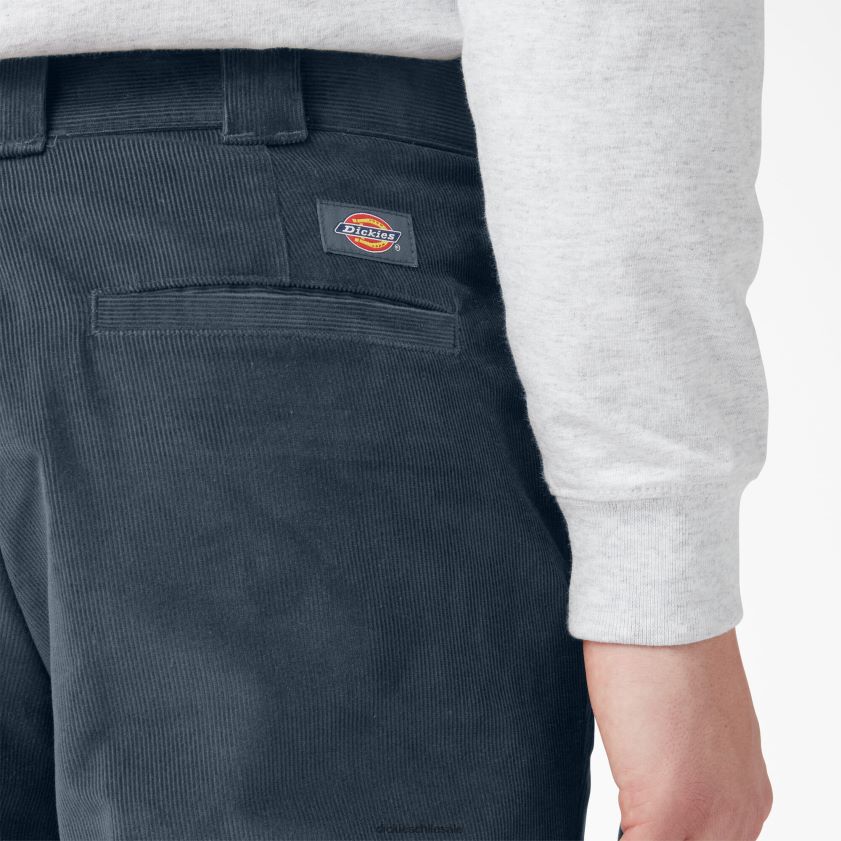 azul de la fuerza aérea (af) hombres pantalones de pana con frente plano Dickies vestir X4H0F256