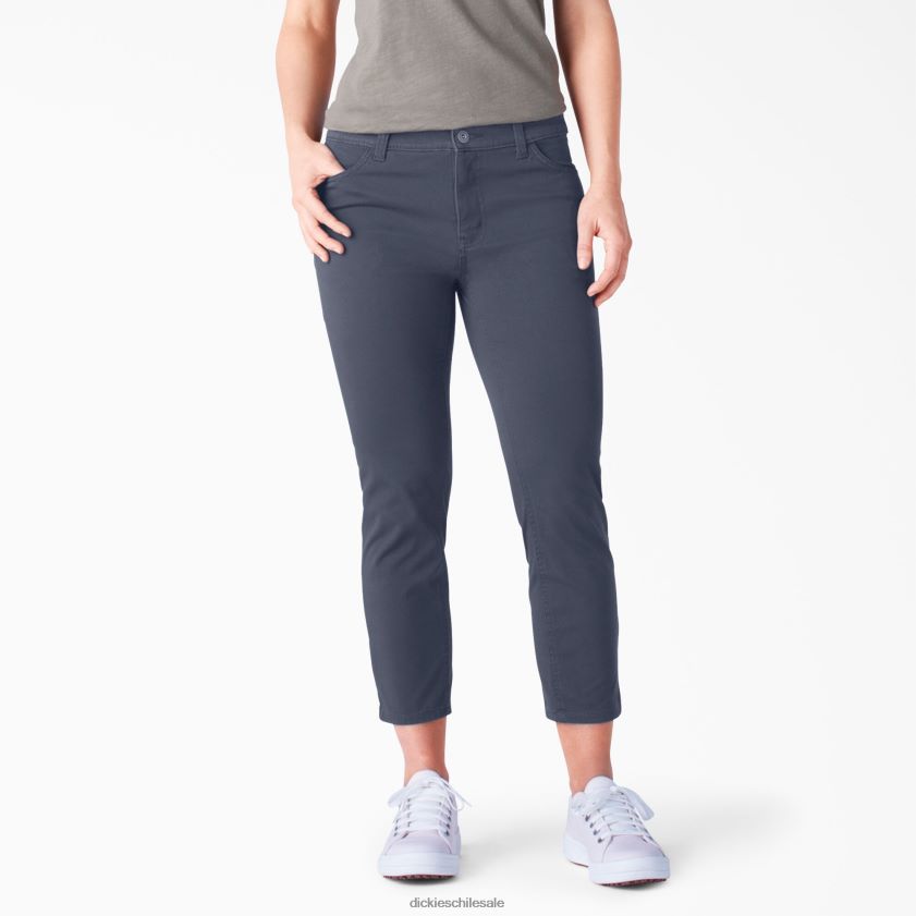 azul marino enjuagado (rnv) mujer capri ajustados de forma perfecta Dickies vestir X4H0F1817