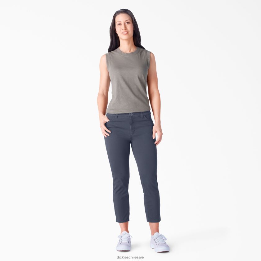 azul marino enjuagado (rnv) mujer capri ajustados de forma perfecta Dickies vestir X4H0F1817
