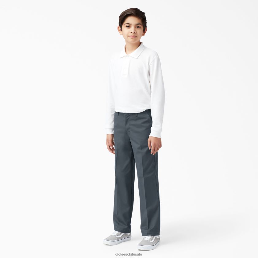 gris carbón (ch) niños pantalones de corte clásico Dickies vestir X4H0F2656