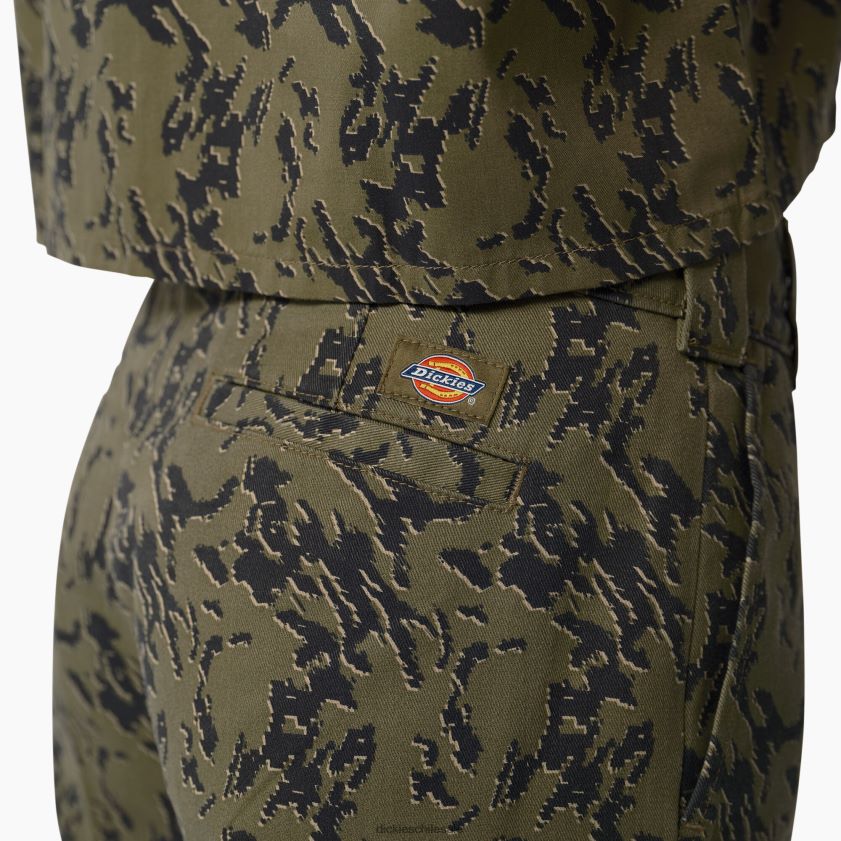 regular mujer pantalones anchos de camuflaje de Drawsey Dickies vestir X4H0F1900