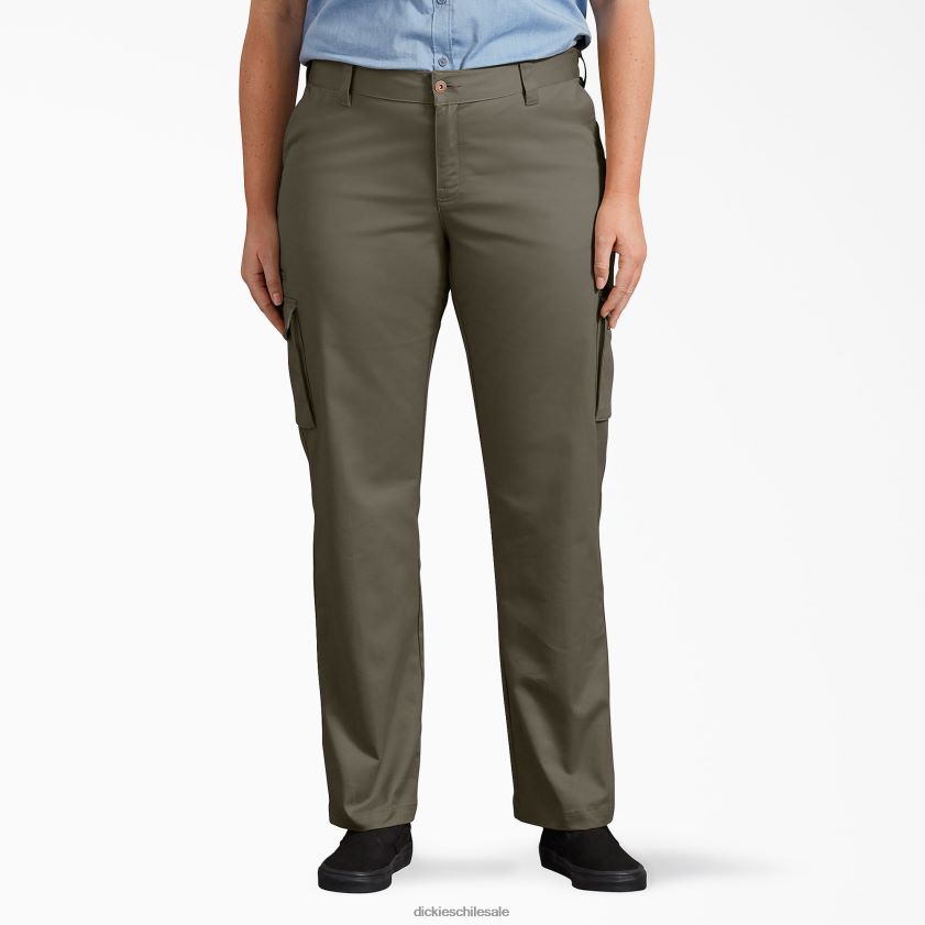 regular mujer pantalones cargo elásticos plus de ajuste relajado Dickies vestir X4H0F1909